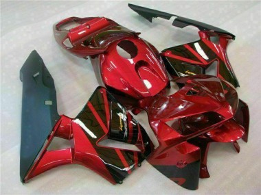 Meilleurs Kits Carénage Moto ABS Honda CBR600RR 2005-2006 - Rouge Noir
