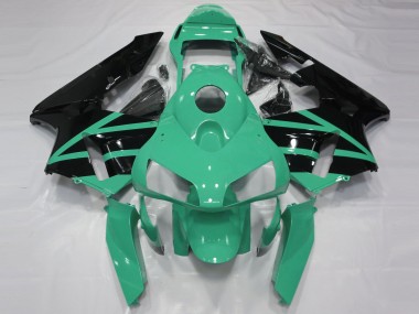 Meilleurs Carénages Moto Honda CBR600RR 2003-2004 - Vert Menthe Noir Brillant