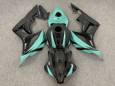 Meilleurs Carénages Moto Honda CBR600RR 2007-2008 - Vert Menthe Noir Brillant