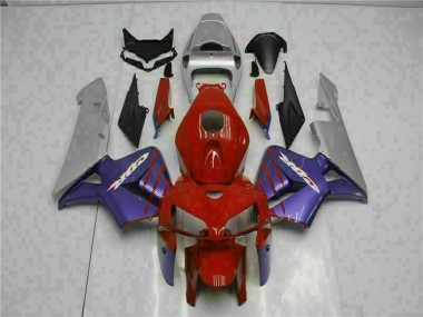 Meilleurs Carénages Moto Honda CBR600RR 2005-2006 - Rouge Violet Gris