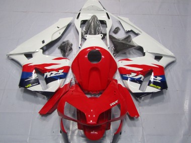 Meilleurs Carénages Moto Honda CBR600RR 2003-2004 - Blanc Rouge Bleu RVF Style
