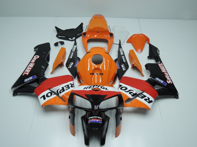 Carénages Moto Honda CBR600RR 2005-2006 - Orange Rouge Blanc Noir One Heart Repsol