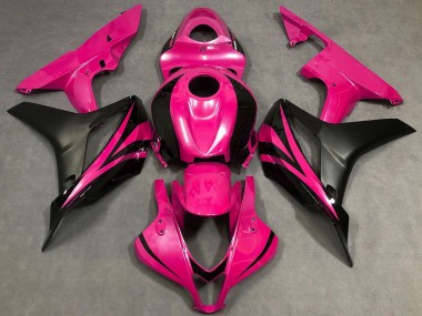 Meilleurs Carénages Moto Honda CBR600RR 2007-2008 - Rose Noir Mat OEM Style