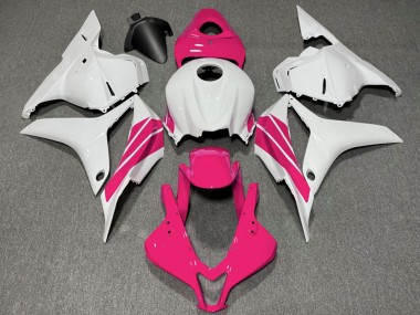 Meilleurs Carénages Moto Honda CBR600RR 2009-2012 - Blanc Rose Bande
