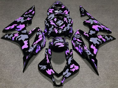 Meilleurs Carénages Moto Honda CBR600RR 2007-2008 - Violet Gris Camouflage
