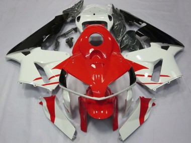 Meilleurs Carénages Moto Honda CBR600RR 2005-2006 - Blanc Rouge Noir