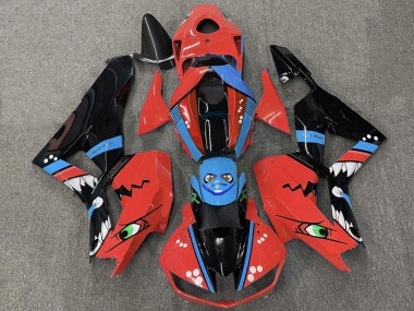 Meilleurs Carénages Moto Honda CBR600RR 2013-2023 - Rouge Bleu Noir Brillant Requin
