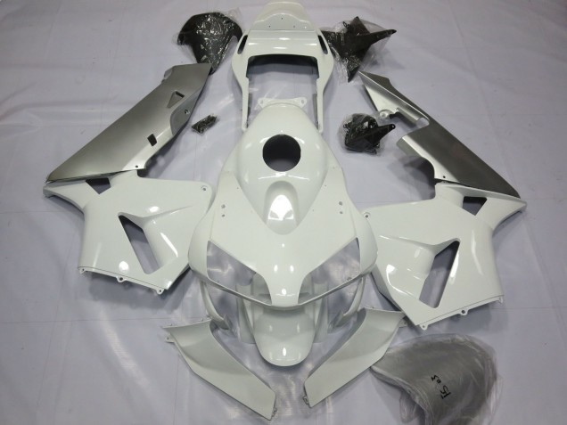 Carénages Moto Honda CBR600RR 2003-2004 - Argent Blanc