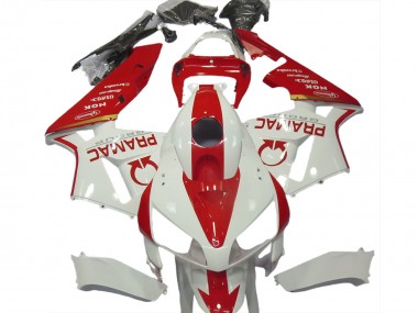 Meilleurs Carénages Moto Honda CBR600RR 2005-2006 - Blanc Rouge Pramac