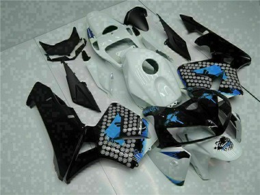 Meilleurs Carénages Moto Honda CBR600RR 2005-2006 - Blanc Noir Vert
