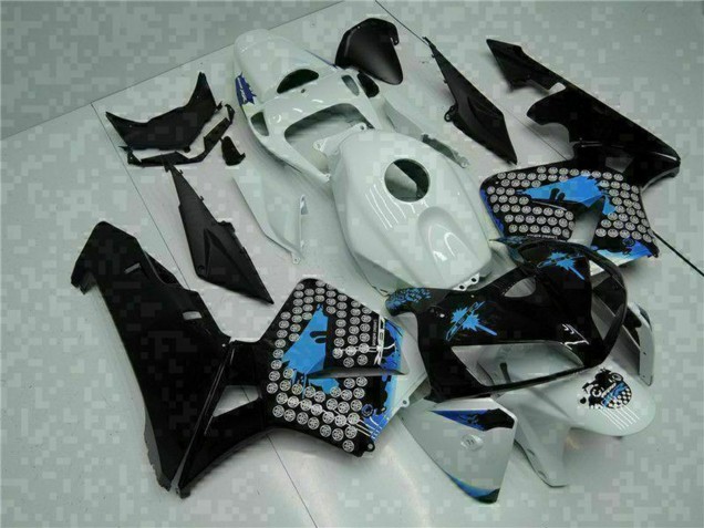 Carénages Moto Honda CBR600RR 2005-2006 - Blanc Noir Vert