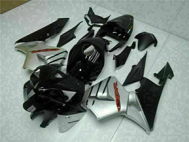 Carénages Moto Honda CBR600RR 2005-2006 - Noir Brillant Argent
