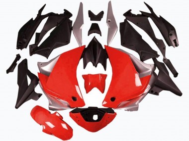 Meilleurs Carénages Moto Honda CBR250RR 2011-2015 - Argent Rouge