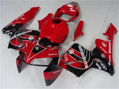 Meilleurs Kit Carénages Moto Honda CBR600RR 2005-2006 - Rouge Noir