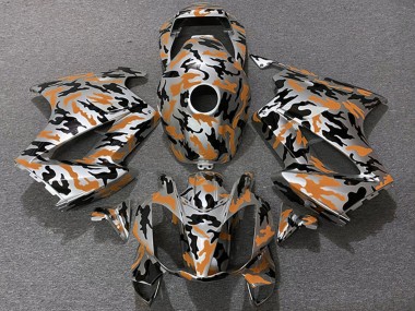 Meilleurs Carénages Moto Honda VFR 800 2002-2013 - Orange Camouflage
