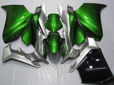 Meilleurs Carénages Moto Honda VFR 1200 2010-2014 - Argent Vert