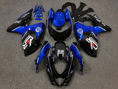 Meilleurs Carénages Moto Suzuki GSXR 1000 2009-2016 - Noir Bleu