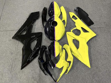 Meilleurs Carénages Moto Suzuki GSXR 1000 2005-2006 - Noir Brillant Jaune