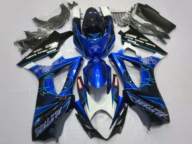 Carénages Moto Suzuki GSXR 1000 2007-2008 - Bleu Noir Corona