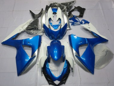Meilleurs Carénages Moto Suzuki GSXR 1000 2009-2016 - Bleu Blanc