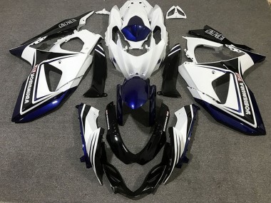 Meilleurs Carénages Moto Suzuki GSXR 1000 2009-2016 - Bleu Blanc Noir