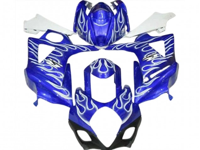 Carénages Moto Suzuki GSXR 1000 2007-2008 - Bleu Blanc Flamme