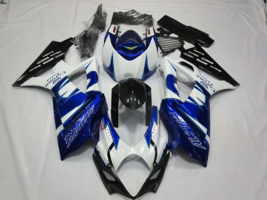 Meilleurs Carénages Moto Suzuki GSXR 1000 2007-2008 - Blanc Bleu Noir Corona Alstare