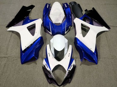 Meilleurs Carénages Moto Suzuki GSXR 1000 2007-2008 - Blanc Bleu Noir