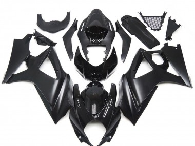 Meilleurs Kits Carénage Moto Suzuki GSXR 1000 2007-2008 - Noir Brillant Noir Mat