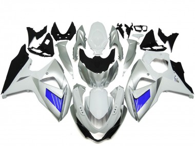 Meilleurs Carénage Moto Suzuki GSXR 1000 2009-2016 - Blanc Bleu