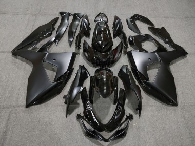 Meilleurs Carénages Moto Suzuki GSXR 1000 2009-2016 - Noir Brillant Noir Mat