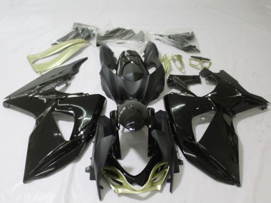 Meilleurs Carénages Moto Suzuki GSXR 1000 2009-2016 - Noir Brillant Argent