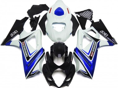 Meilleurs Carénages Moto Suzuki GSXR 1000 2007-2008 - Blanc Bleu Noir OEM Style