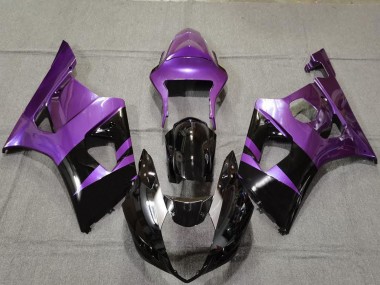 Meilleurs Carénages Moto Suzuki GSXR 1000 2003-2004 - Violet Noir Brillant