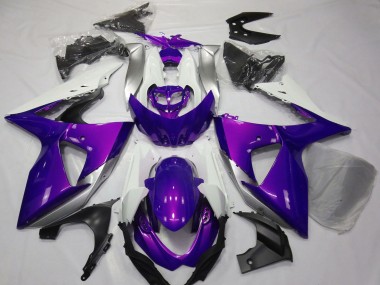 Meilleurs Carénages Moto Suzuki GSXR 1000 2009-2016 - Violet Blanc