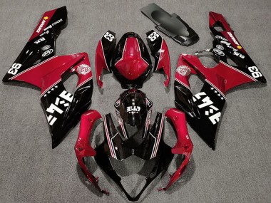 Meilleurs Carénages Moto Suzuki GSXR 1000 2005-2006 - Rouge Noir Brillant Blanc