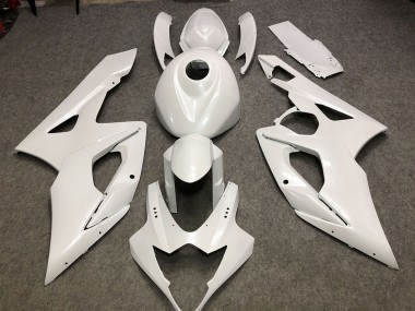 Meilleurs Carénages Moto Suzuki GSXR 1000 2005-2006 - Blanc Brillant Plaine