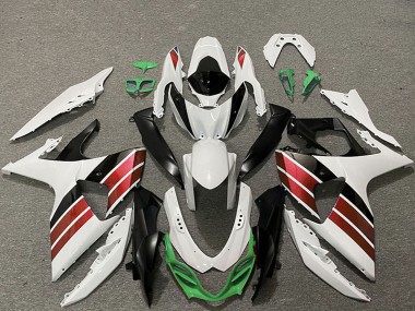 Meilleurs Carénages Moto Suzuki GSXR 1000 2009-2016 - Blanc Rouge Vert Noir