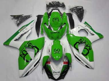 Meilleurs Carénages Moto Suzuki GSXR 1000 2009-2016 - Blanc Vert Go Fun