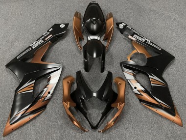 Meilleurs Carénages Moto Suzuki GSXR 1000 2005-2006 - Noir Mat Bronze