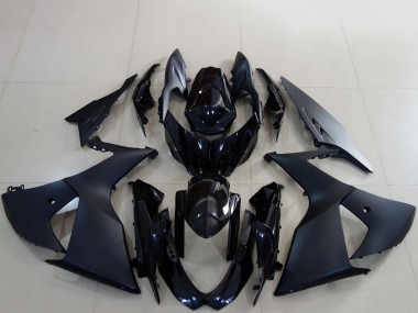 Meilleurs Carénages Moto Suzuki GSXR 1000 2009-2016 - Noir Mat Noir Brillant