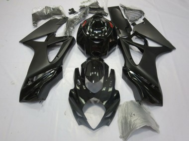 Meilleurs Carénages Moto Suzuki GSXR 1000 2007-2008 - Noir Brillant Noir Mat
