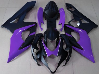 Meilleurs Carénages Moto Suzuki GSXR 1000 2005-2006 - Noir Mat Violet