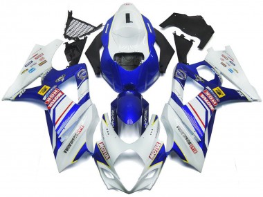 Meilleurs Carénages Moto Suzuki GSXR 1000 2007-2008 - Blanc Bleu Rouge Jaune