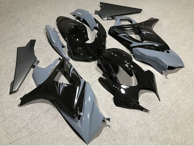 Carénages Moto Suzuki GSXR 1000 2007-2008 - Nardo Gris Noir Brillant OEM Style