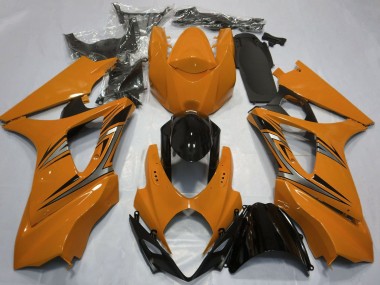 Meilleurs Carénages Moto Suzuki GSXR 1000 2007-2008 - Orange Noir Brillant OEM Style