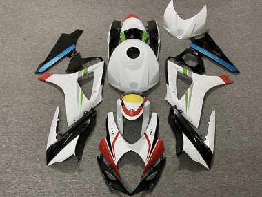 Meilleurs Carénages Moto Suzuki GSXR 1000 2007-2008 - Blanc Rouge Jaune Bleu Noir Courses