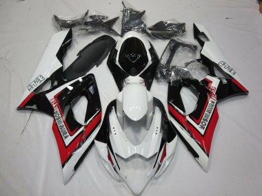 Meilleurs Carénages Moto Suzuki GSXR 1000 2005-2006 - Blanc Rouge Noir Yoshimura