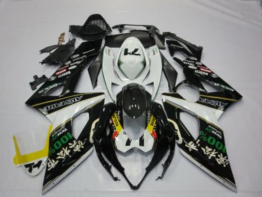 Meilleurs Carénages Moto Suzuki GSXR 1000 2005-2006 - Blanc Noir Jaune Rouge Vert RockStar