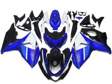 Meilleurs Carénages Moto Suzuki GSXR 1000 2009-2016 - Blanc Bleu Noir
